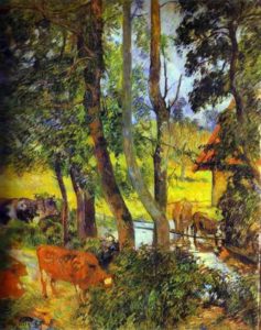 paul-gauguin-vacche-all-abbeveratoio